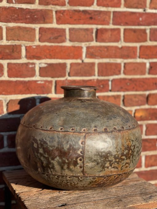 Vintage metalen pot 35x29cm