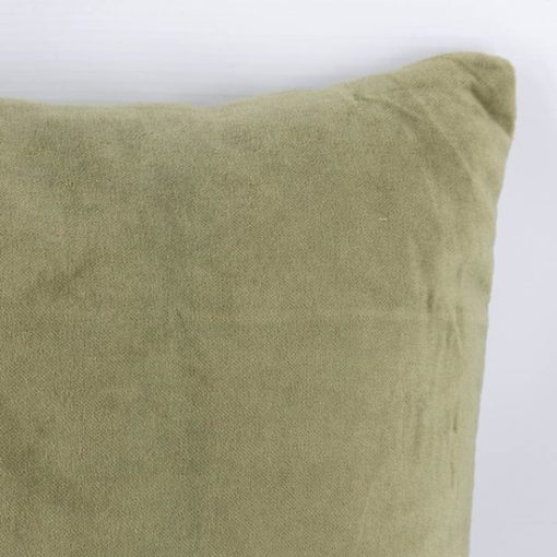 Kussen velours met groen | sierkussen groen - Afbeelding 2