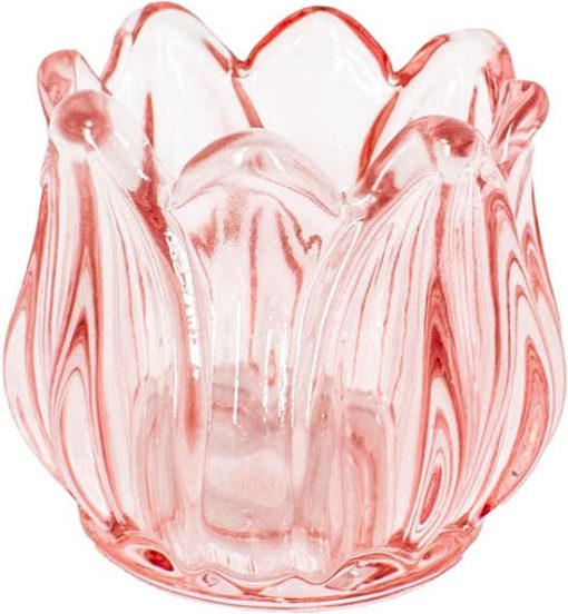 Waxinelichtje tulp roze