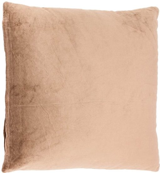 Kussen velours bruin | sierkussen bruin 45x45cm - Afbeelding 2