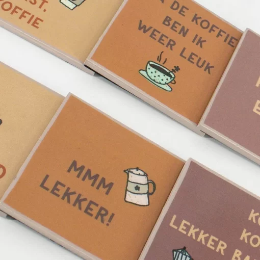Onderzetters set van 6 koffie - Afbeelding 5