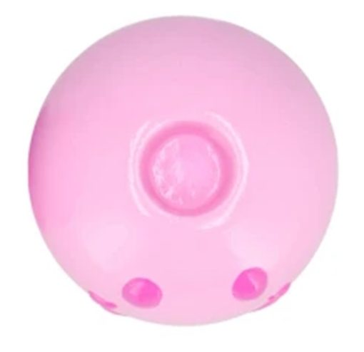 Smiley Kandelaar dubbel 7x7x12cm Roze licht/donker - Afbeelding 2