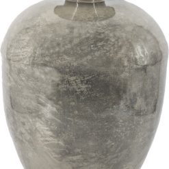 Metalen vaas sandstone - 21x36x53,5cm - bloemenvaas sand