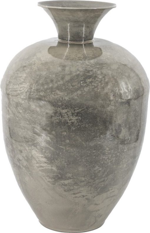 Metalen vaas sandstone - 21x36x53,5cm - bloemenvaas sand