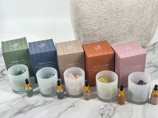 Geur kristal met 15ml essentiële olie 'Vanilla cream' | geur kristal - Afbeelding 2