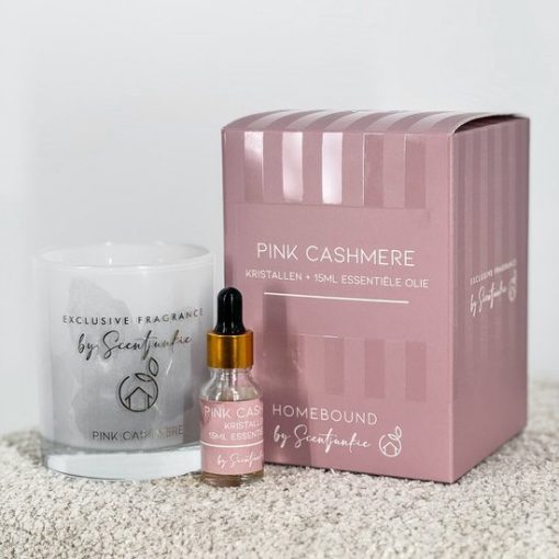 Geur kristal met 15ml essentiële olie Pink Cashmere