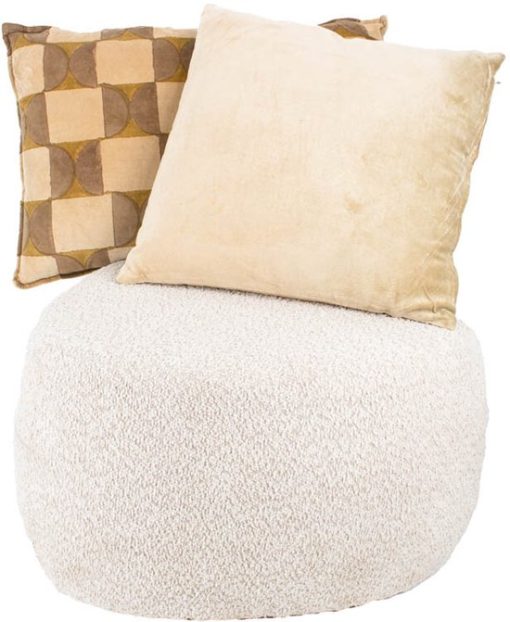 Kussen square oker 60x40cm - Afbeelding 2
