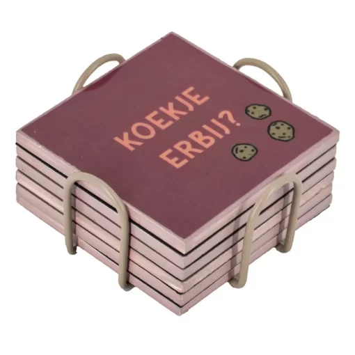Onderzetters set van 6 koffie - Afbeelding 4