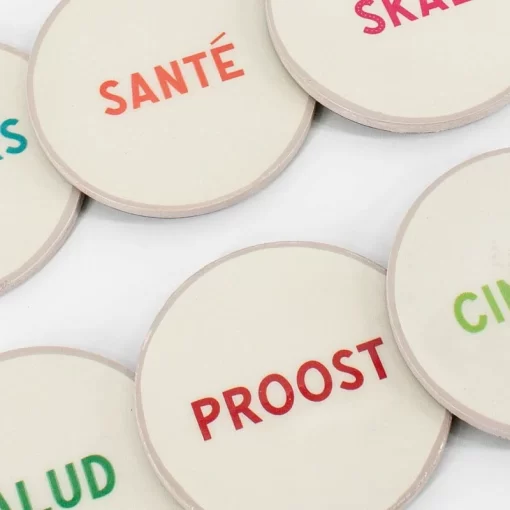 Onderzetters set van 6 proost - Afbeelding 5