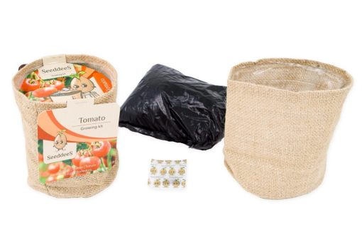 Green gift Jutezak met potgrond en tomatenzaadjes SeeddeeS - Afbeelding 4
