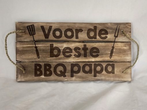Dienblad touw 50x25cm voor de beste bbq papa natural