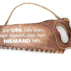 Zaag 13x32cm opa niet kan maken natural