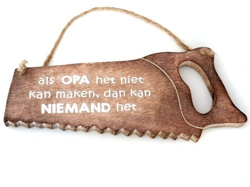 Zaag 13x32cm opa niet kan maken natural