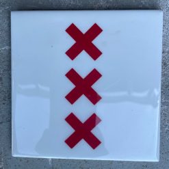 Tegeltje AmsterdamXXX | Hippe Spreuktegel | Afscheid cadeau| Nieuwe woning cadeau | Housewarming cadeau |Verjaardagscadeau | Birthday |Verjaardag |brievenbuscadeau