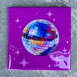 Tegeltje Discobal| Hippe Spreuktegel | Afscheid cadeau| Nieuwe woning cadeau | Housewarming cadeau |Verjaardagscadeau | Birthday |Verjaardag |brievenbuscadeau