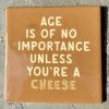 Tegeltje Age is of no importance... | Hippe Spreuktegel | Afscheid cadeau| Nieuwe woning cadeau | Housewarming cadeau |Verjaardagscadeau | Birthday |Verjaardag |brievenbuscadeau