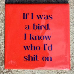 Tegeltje If i was a bird | Hippe Spreuktegel | Afscheid cadeau| Nieuwe woning cadeau | Housewarming cadeau |Verjaardagscadeau | Birthday |Verjaardag |brievenbuscadeau