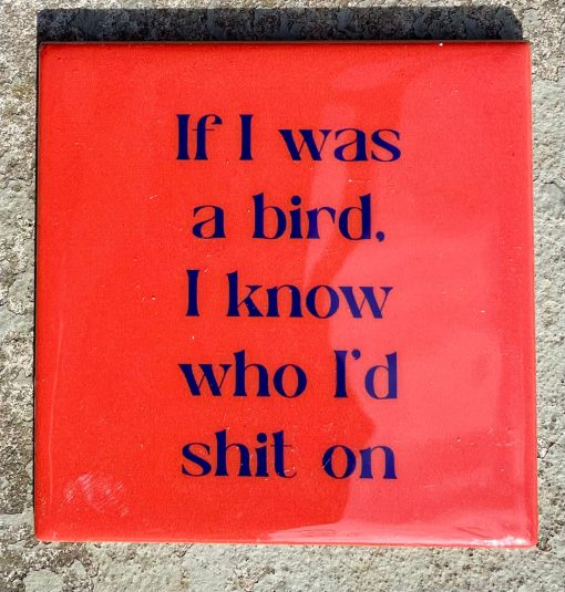 Tegeltje If i was a bird | Hippe Spreuktegel | Afscheid cadeau| Nieuwe woning cadeau | Housewarming cadeau |Verjaardagscadeau | Birthday |Verjaardag |brievenbuscadeau
