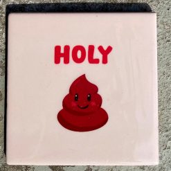Tegeltje Holy shit | Hippe Spreuktegel | Afscheid cadeau| Nieuwe woning cadeau | Housewarming cadeau |Verjaardagscadeau | Birthday |Verjaardag |brievenbuscadeau