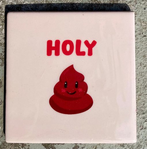 Tegeltje Holy shit | Hippe Spreuktegel | Afscheid cadeau| Nieuwe woning cadeau | Housewarming cadeau |Verjaardagscadeau | Birthday |Verjaardag |brievenbuscadeau