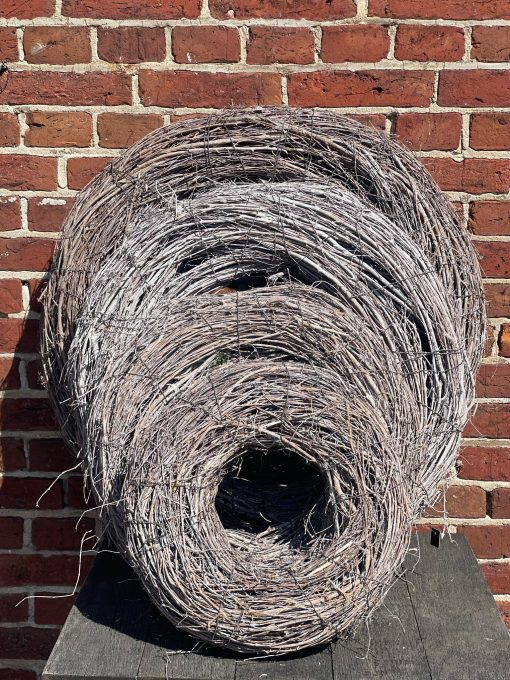 Krans van twijgen White 60cm - Afbeelding 3