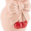 Aardewerk vaas bow cherry | bloemenvaas