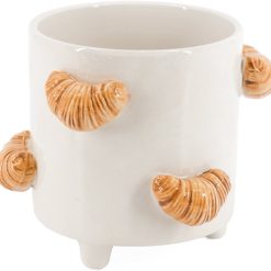 Aardewerk vaas croissants | bloemenvaas