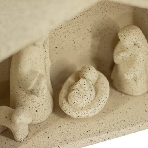 Aardewerk kerststal beige | kerststal | kerst | decoratief beeld - Afbeelding 5