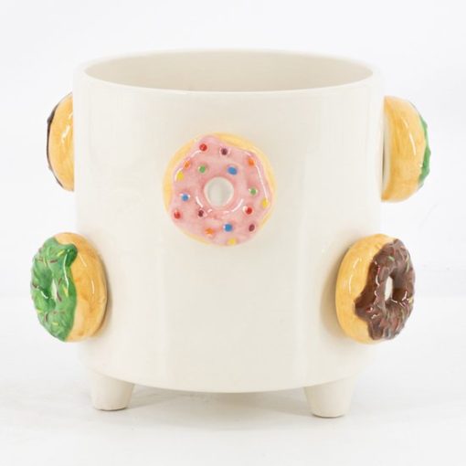 Aardewerk vaas donuts | bloemenvaas - Afbeelding 2