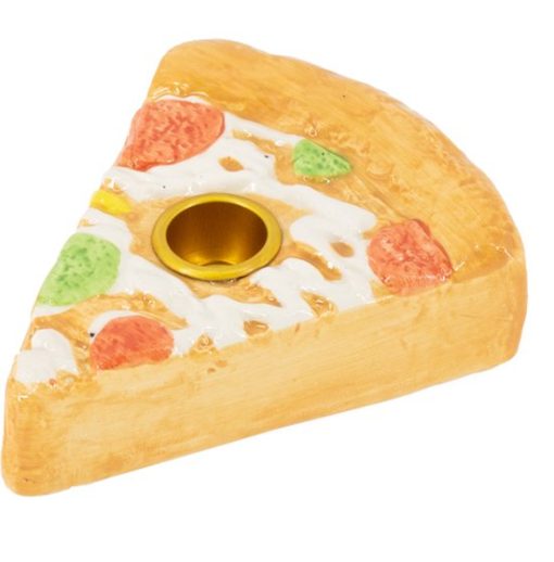 Aardewerk kaarsenstandaard 'Pizzapunt' | kaarsenstandaard