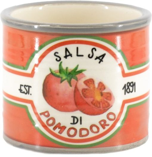 Aardewerk bloempotje 'Salsa di pomodoro' | bloempotje