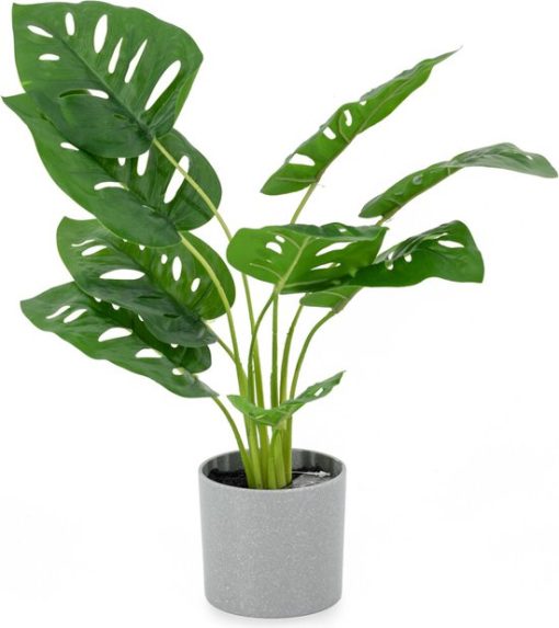 Monstera monkey leaf kunstplant in pot | 45cm | plant voor in huis