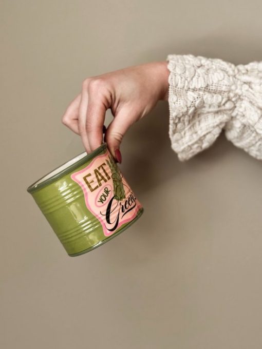 Aardewerk bloempot 'Eat your greens' | bloempot - Afbeelding 5