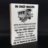 tekstblok in onze wagen wit 25x18cm