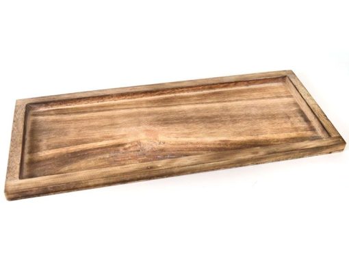 Dienblad 16x39cm Naturel