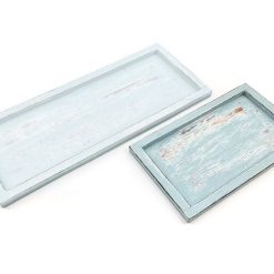 Dienblad 15x25 zee blauw