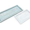 Dienblad 16x39cm zee blauw