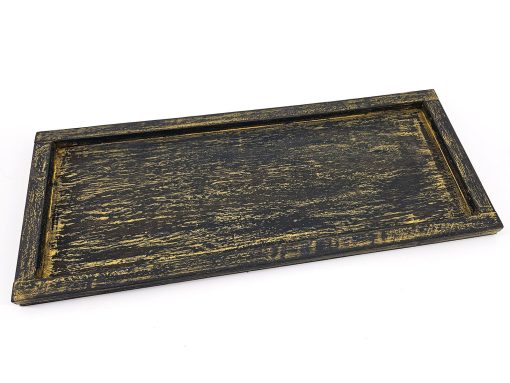 Dienblad 16x39 zwart/goud