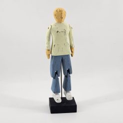 Man staand hout 35x6cm