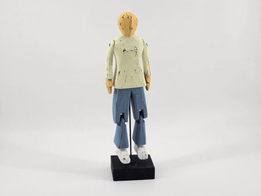 Man staand hout 35x6cm