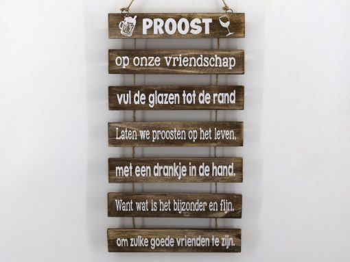 Tekstbord 43x24 proost naturel