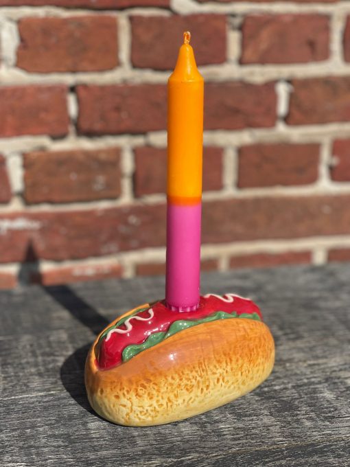 Kaarsenstandaard hotdog 14*8,6x6,9cm