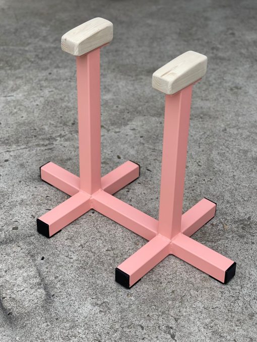 Acro/turn handstand oefen paaltjes dubbele steuntjes Licht roze