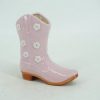 Aardewerk vaas cowboylaars roze