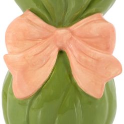 Aardewerk vaas 'Bow' | bloemenvaas | 12,5x12,8x18,5cm