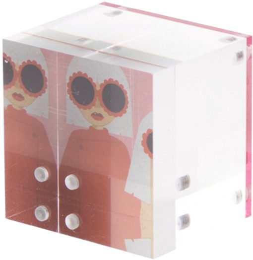 Fotokubus Prisma roze | Fotokubus | 5x5x4,5cm