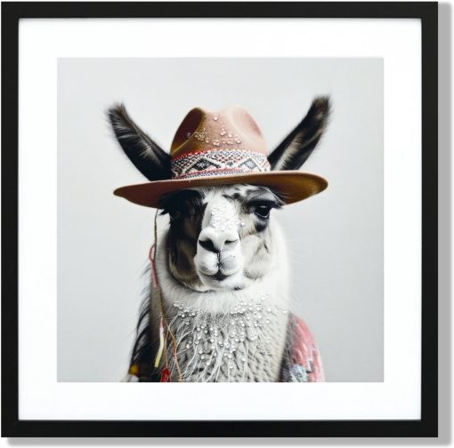 Schilderij lama | Schilderij