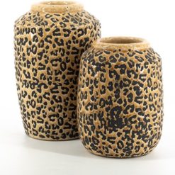 Alternative view of Aardewerk vaas panter | bloemenvaas