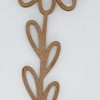 Bloem decoratief hout mdf naturel 33x8 cm