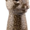 Aardewerk vaas luipaard speckled